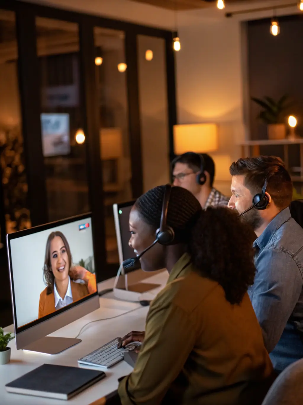 An image of a support team assisting a member, showcasing the dedicated support provided by Gigolo Jobs.